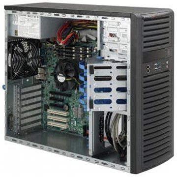 Supermicro CSE-732D4F-903B, Mid-Tower, Front I/O, Fixed HD SATA/SAS/IDE, 903W – Black