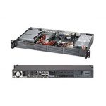 Server Chassis SUPERMICRO CSE-504-203B (1U RM w/o rail, up to 4x fixed HDDs, 6.7″x6.7″ mini-ITX, I/O slot, 200W, Black)