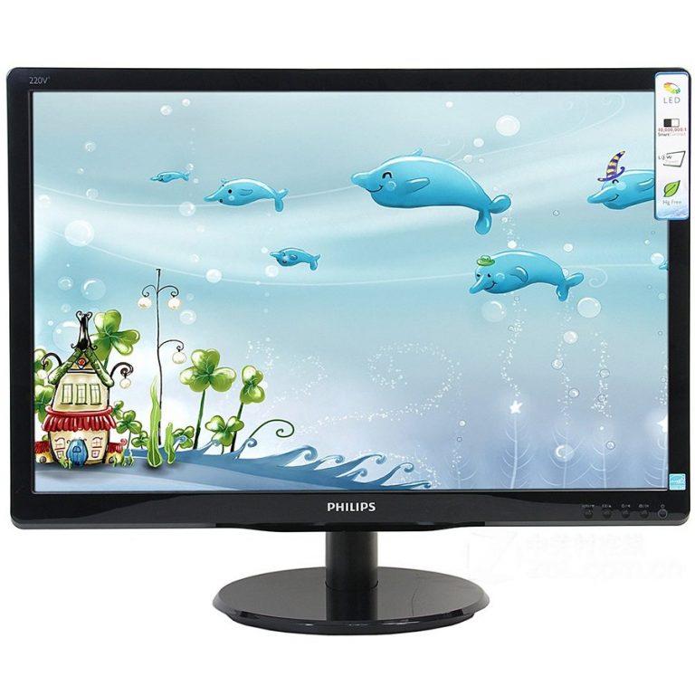 PHILIPS Monitor LED V-Line 193V5LSB2 (18.5”, TN, 16.9, 1366×768, 5ms, 10M:1, 200 cd/m2, VGA, VESA) Black, 2y