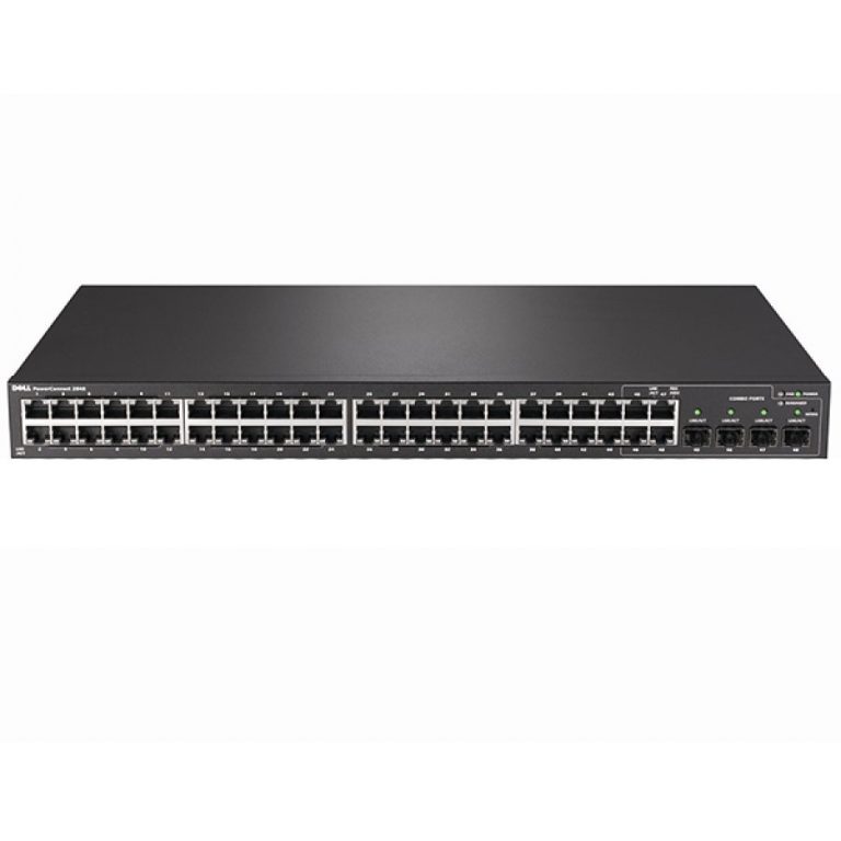 PowerConnect2848 – 48 GbE, 4 SFP Combo Ports, Web Managed Switch(N082848003E)