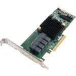 Adaptec by PMC RAID, 2277500-R, 8 Internal ports, 2 SFF 8643 (int) conectors, x8 PCIe Gen 3, PMC PM8063, 1024 MB
