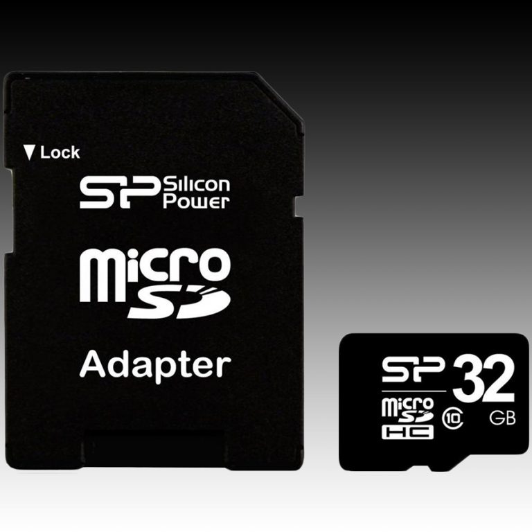 Silicon Power MicroSD/microSDHC 32GB (Class 10) with SD Adaptor