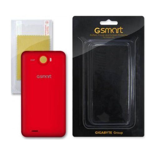 MAYA M1 BATTERY COVER (RED)+ SCREEN  PROTECT LABEL