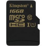Kingston  16GB microSDHC Class 10 UHS-I 90MB/s read 45MB/s write + SD Adapter, EAN: ‘740617229837