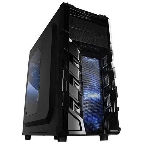 Chassis Vortex_V3 Middle Tower, ATX, 7 slots, 2 X 5.25″, 3 X 3.5″ H.D., 3 X 2.5″ SSD, 1 X USB2.0 / 2 x AUDIO / 1 x USB3.0, PSU Optional,2 X 120mm Front LED fan/opt./, 1 x 120mm Back Black FAN, 1 X 120mm top LED fan /opt./, BLACK