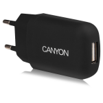 CANYON Single USB Home Carger 1A (Color: Black)