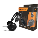 CANYON simple USB headset, inline remote, black