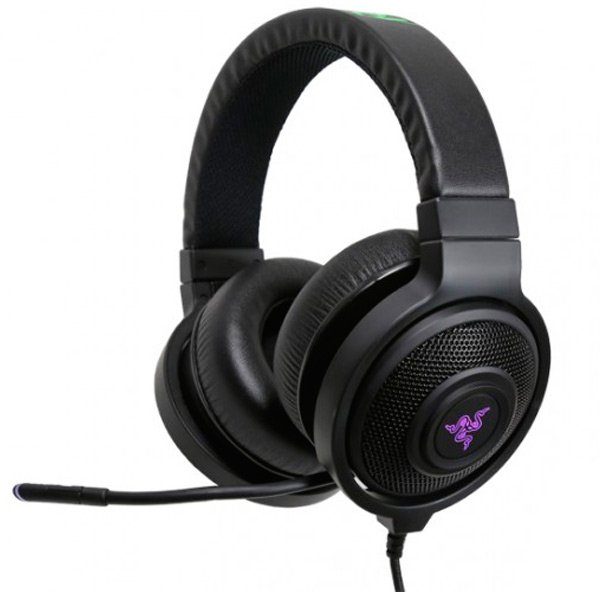 Razer Kraken 7.1 Chroma SUSB Gaming Headset,Advanced 7.1 virtual surround sound engine,Enhanced digital microphone,16.8 million customizable color options