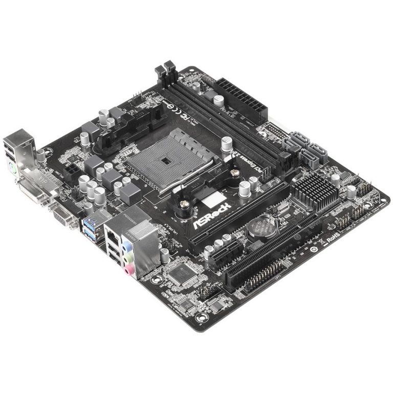 ASROCK Main Board Desktop AMD A68H (sFM2,2xDDR3,6ch,SATA III,GLAN,USB 3.0, DVI) mATX Box