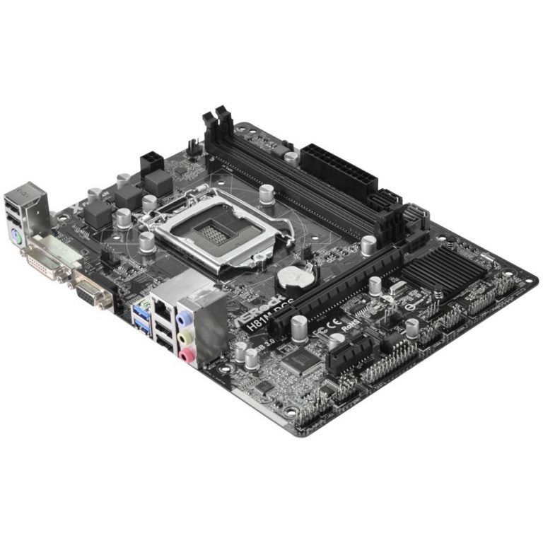 ASROCK Main Board Desktop iH81 (S1150, DDR3,USB3.0,SATA III,LAN,5.1ch, DVI,USB3.0,SATA II) mATX Retail