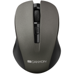 CANYON Mouse CNE-CMSW1(Wireless, Optical 800/1000/1200 dpi, 4 btn, USB, power saving button), Graphite