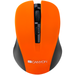 CANYON Mouse CNE-CMSW1(Wireless, Optical 800/1000/1200 dpi, 4 btn, USB, power saving button), Orange