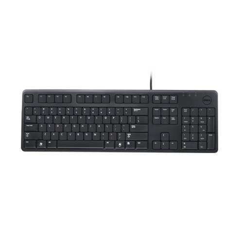 Keyboard : US/European (QWERTY) Dell KB212-B QuietKey USB Keyboard Black (Kit) for Win 8