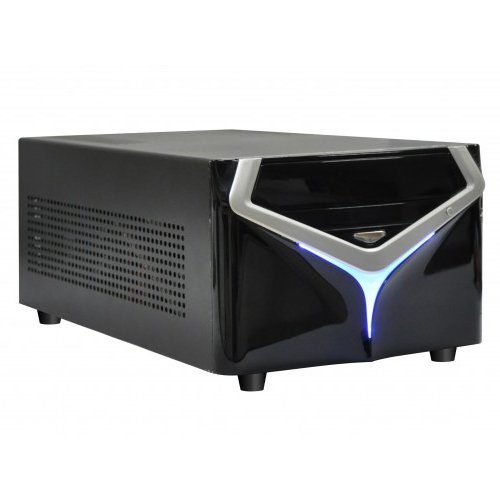 E-mini X6 Black/Silver w/o PSU, Standard PSU, Dual Slot VGA and 2x 3.5″ HDD compatible, Mini-ITX chassis