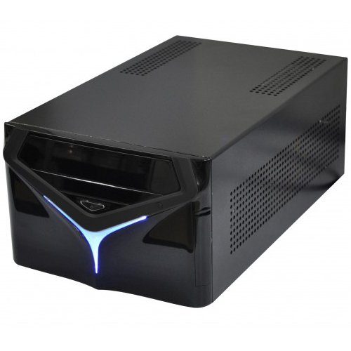 E-mini X6 Black w/o PSU, Standard PSU, Dual Slot VGA and 2x 3.5″ HDD compatible, Mini-ITX chassis