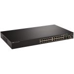 DELL PowerConnect 3524P Managed 24 10/100/4 Gigabit Ethernet 2 SFP Stackable Switch with PoE, No Redundant Power Supply, Lifetime Limited Hardware Warranty