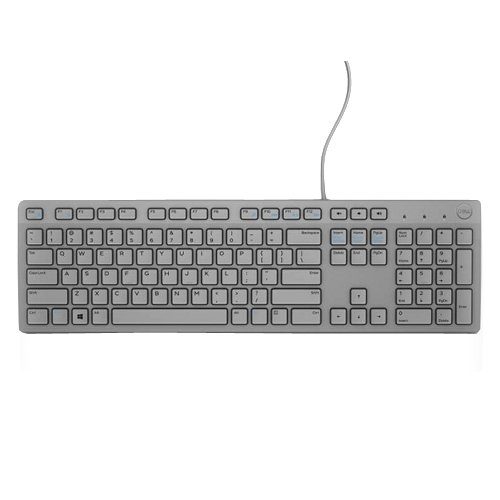 Dell Multimedia Keyboard-KB216 – US International (QWERTY) – White