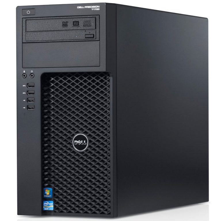 Precision T1700 MT,Xeon E3-1241v3(Quad HT,3.50GHz Turbo, 8MB), 8GB(2x4GB)1600MHz DDR3 Non-ECC,1TB 3.5″ SATA HDD 7.2K,16x DVD+/-RW,NV K420 1GB(DL-DVI-I) Mouse  MS111,BG (QWERTY) Dell KB212-B,Win7Pro x64(Win8.1 Media)EN,3YNBD