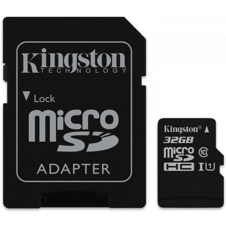Kingston  32GB microSDHC Class 10 UHS-I 45MB/s Read Card + SD Adapter, EAN: ‘740617246063