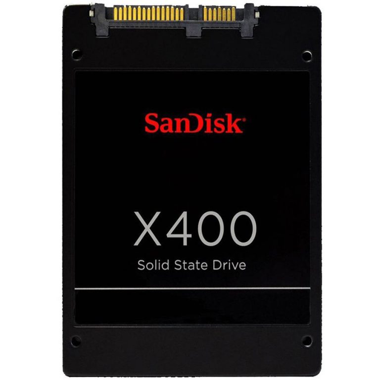 SanDisk X400 512GB SSD, 2.5” 7mm, SATA 6 Gbit/s, Read/Write: 540 MB/s / 520 MB/s, Random Read/Write IOPS 93.5K/75K