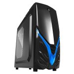 Chassis VIPER II BG Middle Tower, ATX, 7 slots, 3 X 5.25″, 3 X 3.5″ H.D. or 3 X 2.5″ SSD, 2 x HD AUDIO / 1 x USB3.0 / 1 x USB 2.0  PSU Optional, 2 X 120mm front LED fan (optional), 1 x 120mm Black frame with Black leaves fan, Black/ Blue