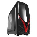 Chassis VIPER II BG Middle Tower, ATX, 7 slots, 3 X 5.25″, 3 X 3.5″ H.D. or 3 X 2.5″ SSD, 2 x HD AUDIO / 1 x USB3.0 / 1 x USB 2.0  PSU Optional, 2 X 120mm front LED fan (optional), 1 x 120mm Black frame with Black leaves fan, Black/ Red