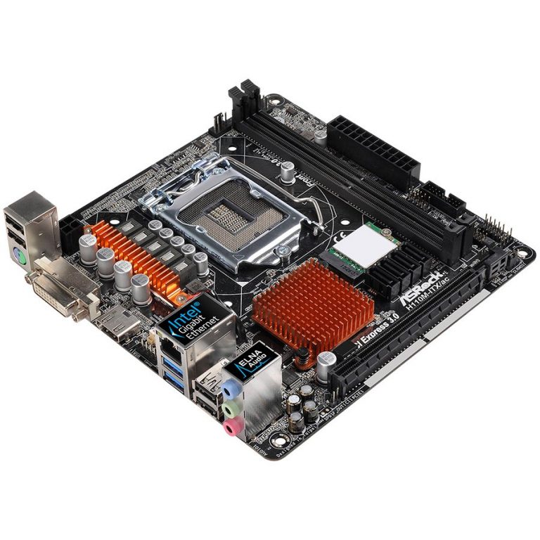 ASROCK Main Board Desktop H110 (S1151, 2xDDR4,1xPCI E x16, SATA III ,GLAN,DVD-D, HDMI, USB3.0)mini ATX retail