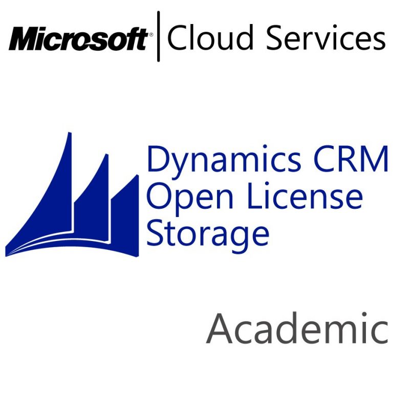 MICROSOFT Dynamics CRM Online Storage, Academic, VL Subs., Cloud, Single Language, 1 user, 1 year