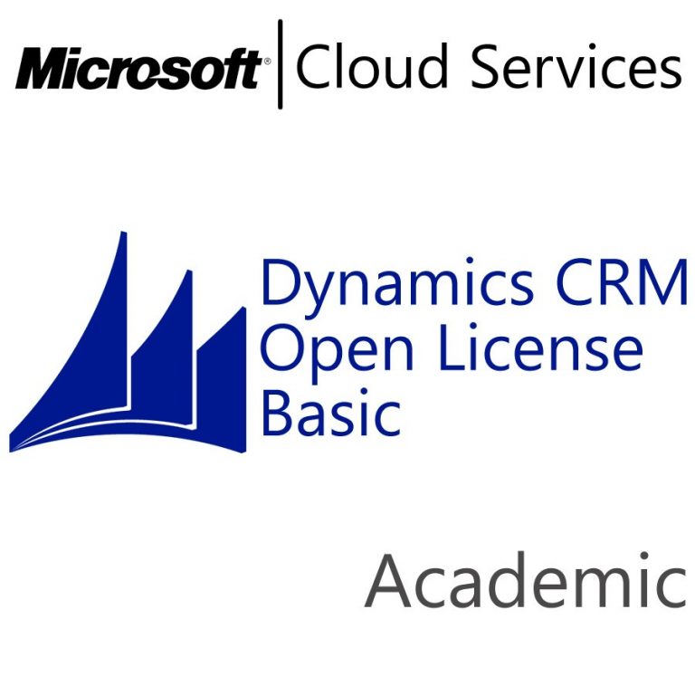 MICROSOFT Dynamics CRM Online Basic, Academic, VL Subs., Cloud, Single Language, 1 user, 1 year