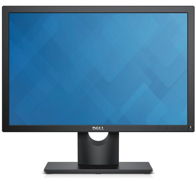 Dell E-series E2016H, 19.5″ (16:9), TN LED backlit, Anti glare, 1600×900, 1000:1, 250 cd/m2, 5 ms, 160°/170°, tilt-adjust., VESA (100 mm), VGA, DisplayPort, Security lock slot, Black