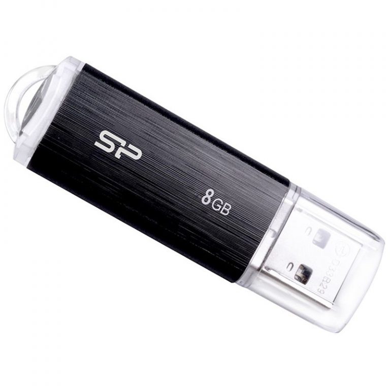 SILICON POWER (USB Flash Drive) UFD 2.0, Ultima U02 8GB, BLACK