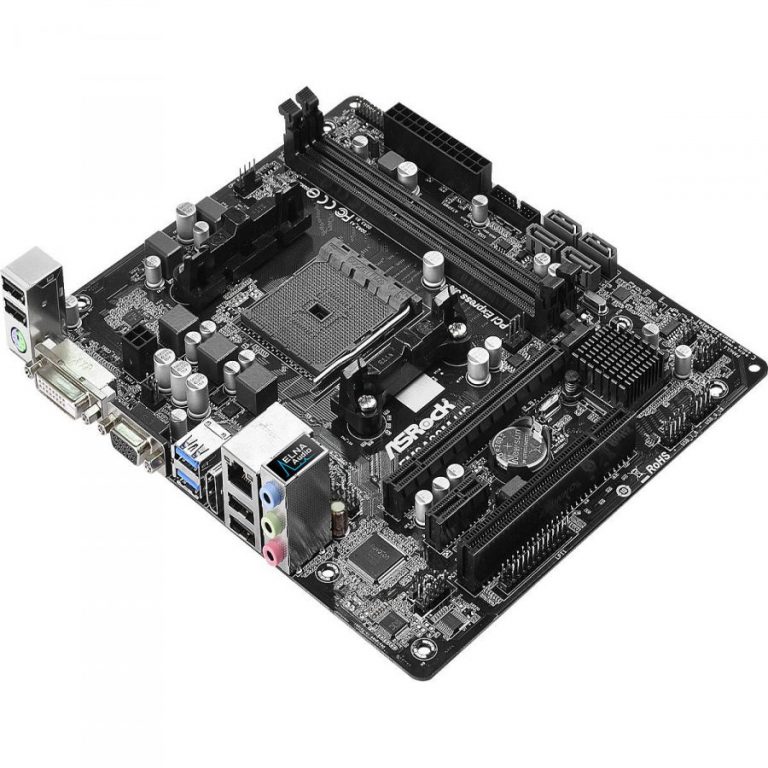 Socket FM2+, 2xDDR3 2400+, 1 PCIe 3.0 x16, 1 PCI 2.0 x1, 1 PCI, DVI-D, D-Sub, HDMI, 5.1 CH HD Audio, 4 SATA3, 4 USB 3.0, mATX