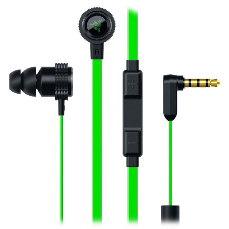 Hammerhead Pro V2 Analog Gaming & Music In-Ear Headphones + mic,In-line microphone with 3 Quick Action Control buttons for iOS and Android devices , flat-style cables,10 mm extra-large dynamic drivers,