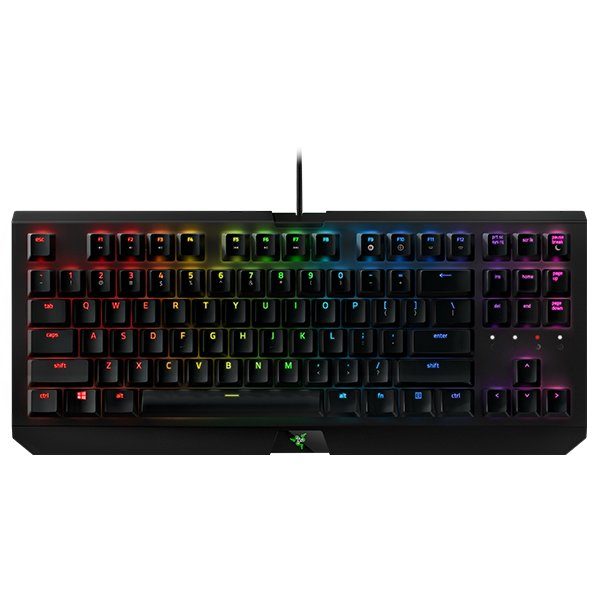 BlackWidow X Tournament Ed. Chroma Keyboard Multi-color Mechanical Gaming Keyboard,50g actuation force,80 million keystroke life,Compact layout,Military grade metal top construction,Cable management routing,Fully programmable keys