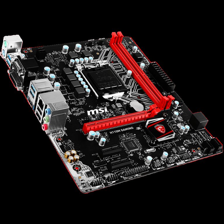 MSI Main Board Desktop H110 (S1151, DDR4, USB3.1, USB2.0, SATA III, HDMI, VGA, DVI, Audio, LAN) mATX Retail