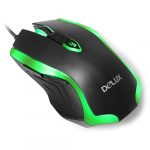 Input Devices – Mouse DELUX DLM-M556BU 5D Gaming 2400 dpi ,USB, Black/Green