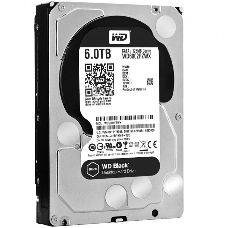 HDD Desktop WD Black (3.5”, 6TB, 128MB, 7200 RPM, SATA 6 Gb/s)