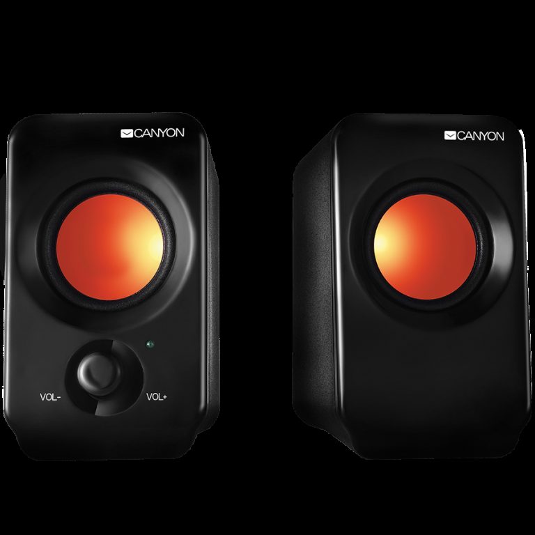 CANYON 2.0 portable USB power speakers 3.5mm audio jack with volume control