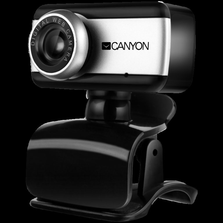 CANYON Enhanced 0.3 Megapixels resolutions webcam with USB 2.0 connector, 360 rotary view scape, sensitive microphone, multifunctional pedestal and compatible with Windows OS and MAC OS