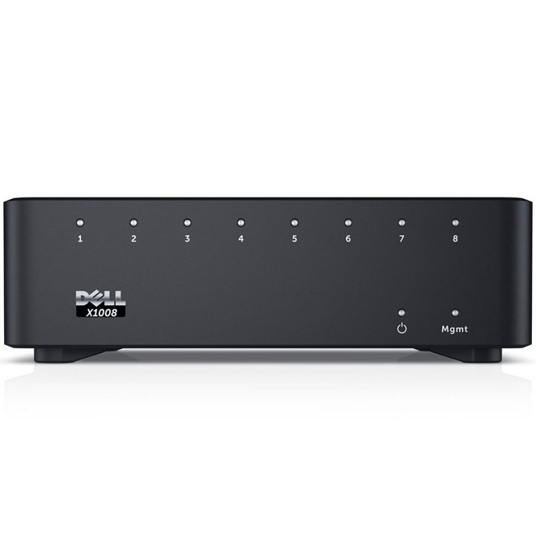 Dell Networking X1008 Smart Web Managed Switch, 8x 1GbE ports, AC or POE powered