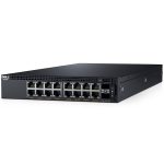 Dell Networking X1018P Smart Web Managed Switch, 16x 1GbE PoE and 2x 1GbE SFP ports