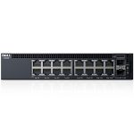 Dell Networking X1018 Smart Web Managed Switch, 16x 1GbE and 2x 1GbE SFP ports