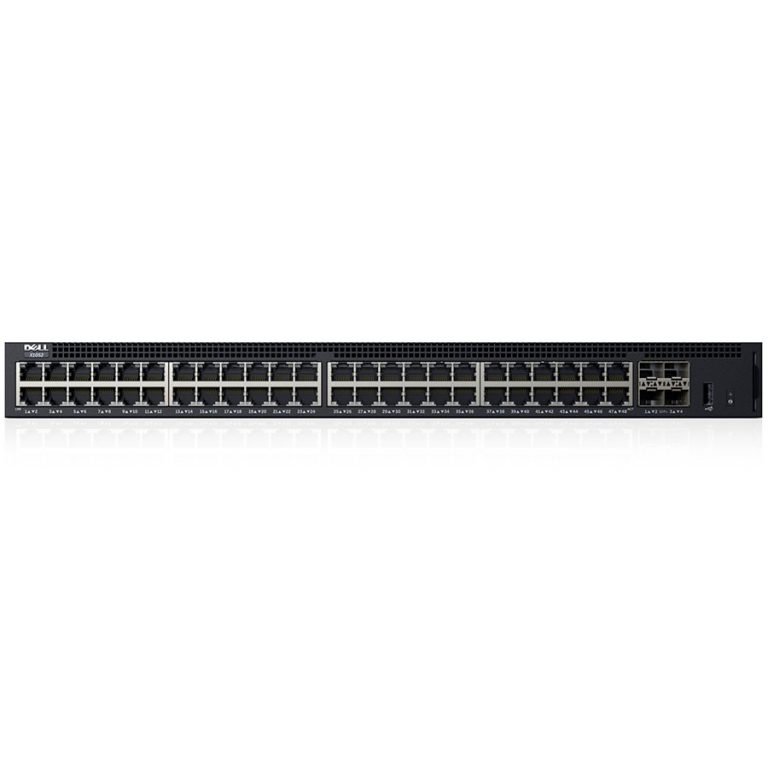 Dell Networking X1052 Smart Web Managed Switch, 48x 1GbE and 4x 10GbE SFP+ ports