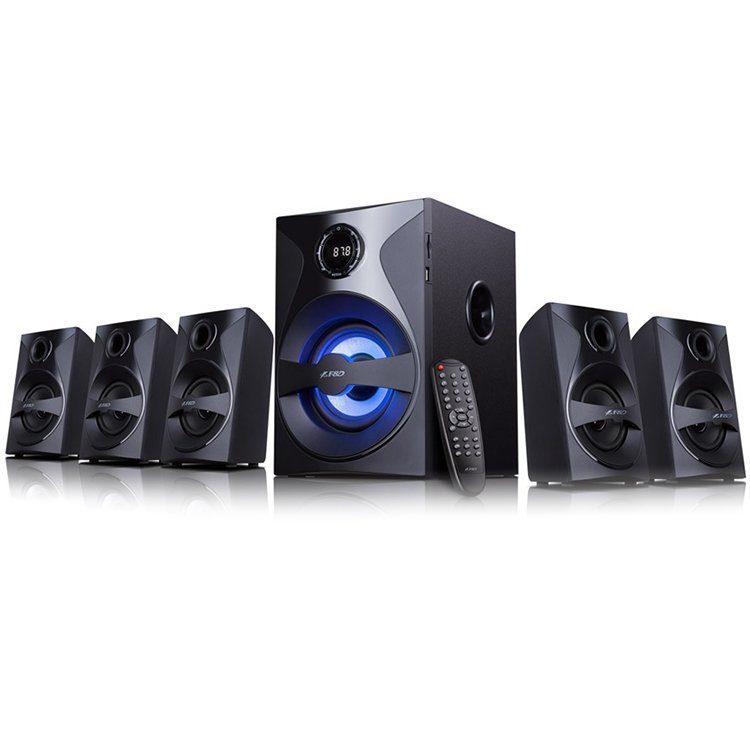 Multimedia – Speaker F&D F3800X 3″ full range driver for satellites, 5.25″ bass driver for subwoofer, Innovative automatic multi-color LED, BT 4.0, USB/SD card reader, FM, LED Display