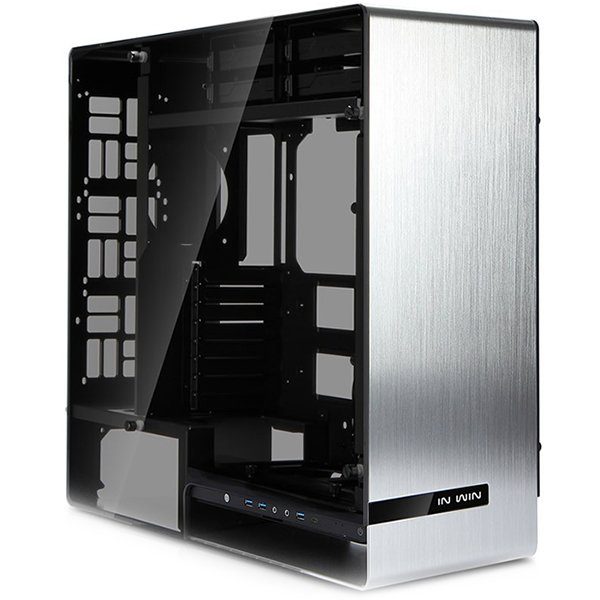 Chassis In Win 909 Full Tower Aluminium, Tempered Glass E-ATX, ATX, Micro-ATX, Mini-ITX, Front Ports 3xUSB 3.0 1xUSB 3.1 Type-C HD Audio,540x231x575,2×120/140 Fans: 2×120/140/1×120/3×120 or2x40/2×120/140, Radiators 1×280/1×120/1×360/1×240,Silver