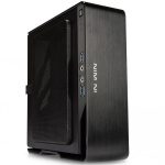 Chassis In Win Chopin Mini-ITX Tower Aluminium, SECC, Mini-ITX (Max:6.7″ x 6.7″), Front Ports 2xUSB3.0 HD Audio, 244x84x217, Internal Drive Bays 2×2.5″, 150W Internal PSU Included, CPU die surface to side panel height: 43mm, Black