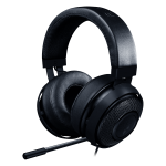 Razer Kraken Pro V2 BLACK – Analog Gaming Headset,50 mm audio drivers ,Unibody aluminum frame ,Fully-retractable microphone with in-line remote,3.5 mm combined jack.