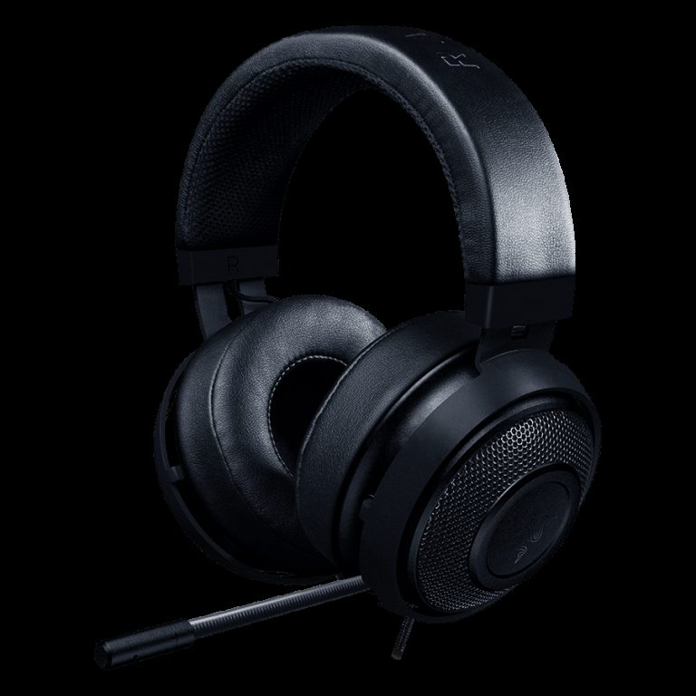 Razer Kraken Pro V2 BLACK – Analog Gaming Headset,50 mm audio drivers ,Unibody aluminum frame ,Fully-retractable microphon