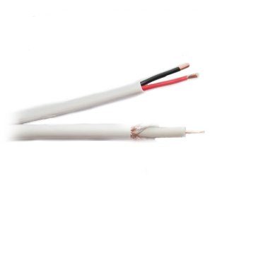 Coaxial cable RG59+2C power cable, 305 m.