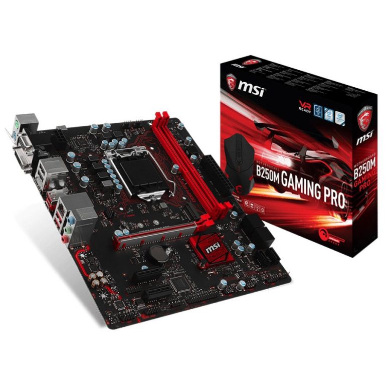 MSI Main Board Desktop B250 (S1151,2xDDR4,1xPCI-Ex16,2xPCI-Ex1, USB3.1,USB2.0,SATA III,DVI, HDMI,VGA,GLAN) mATX Retail